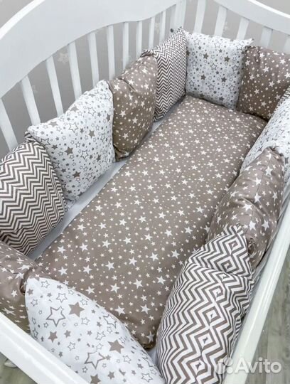 Бортики в детскую кроватку новые