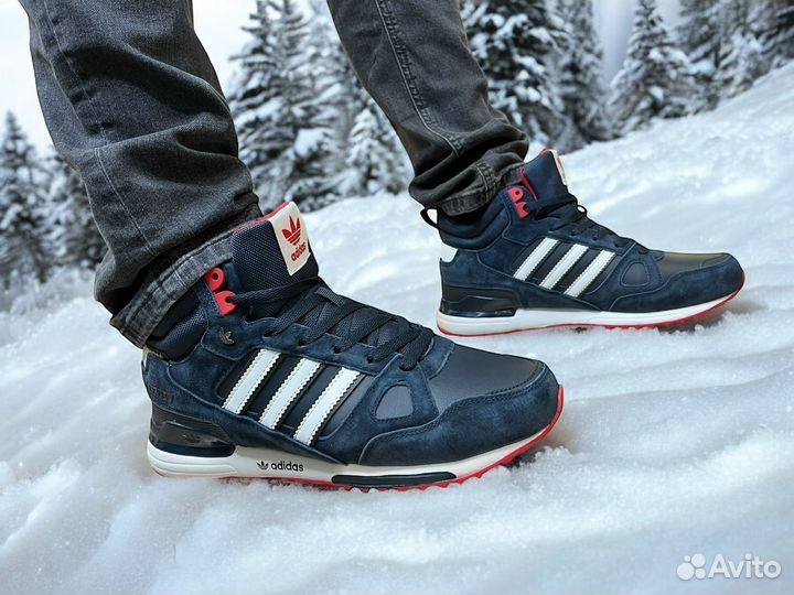 Кроссовки Adidas zx 750 зимние на меху мужские