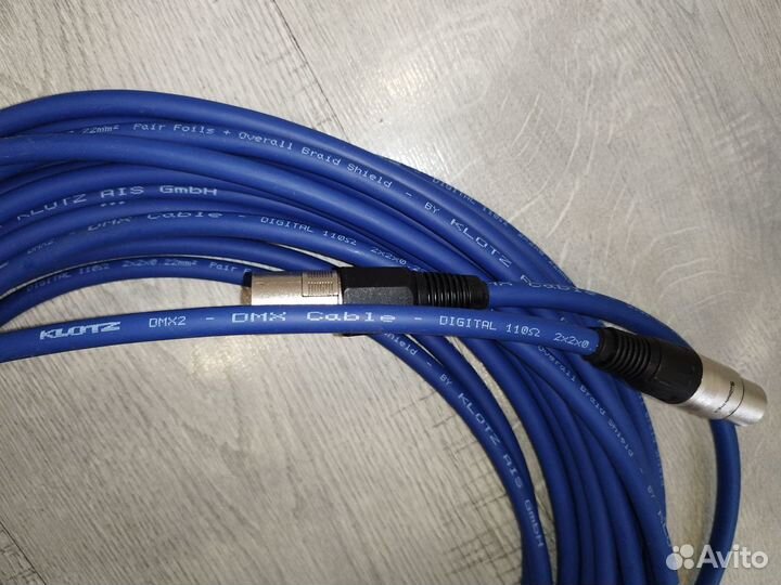 Кабель klotz dmx2 cable digital 11 2 2 22 - 15 м