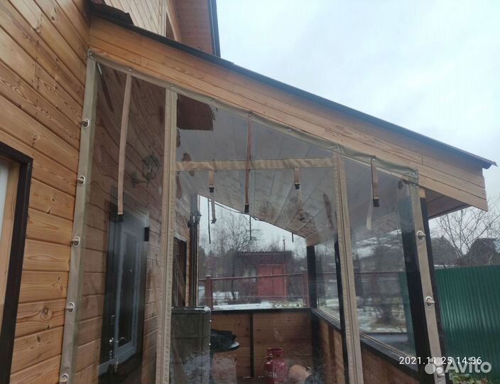 Мягкие окна для беседки