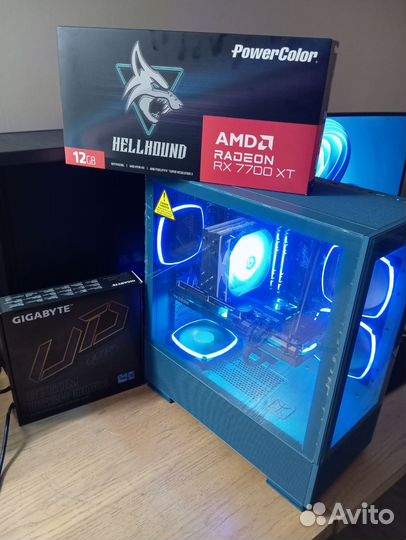Мощный пк i5 13400f + RX7700XT