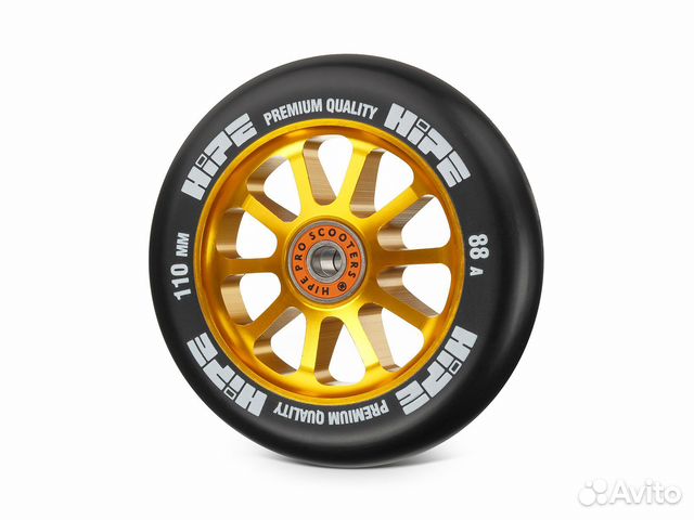 Колесо Hipe 10spoke 110mm gold/black