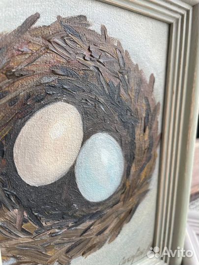 Картина на холсте «Гнездо» 10х15