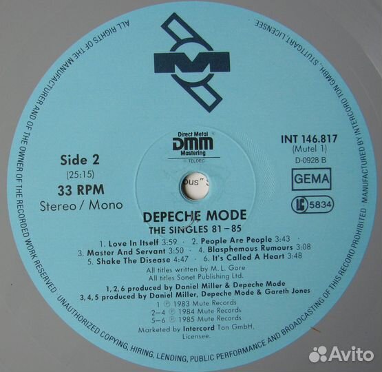 Depeche mode - THE singles 81-85 / 1985 germany ре