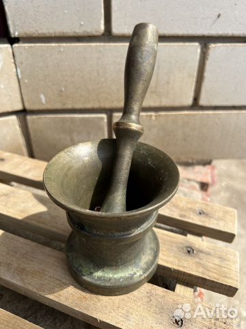 Ступка с пестиком латунь