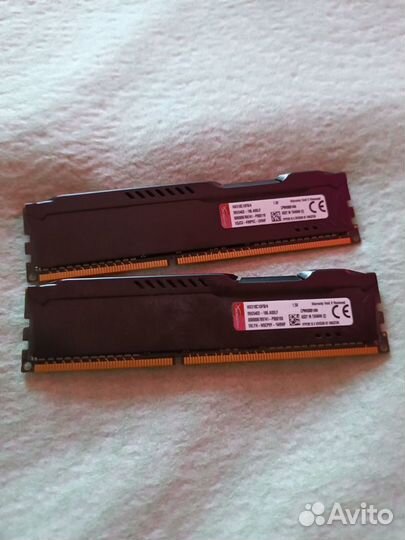 Оперативная память ddr3 kingston HyperX 2x4 гб