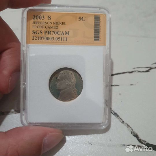 США 5 центов 2003 года «Jefferson Nickel» 