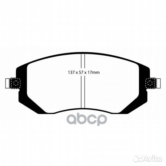 Накладки тормозные DP31661C EBC Brakes