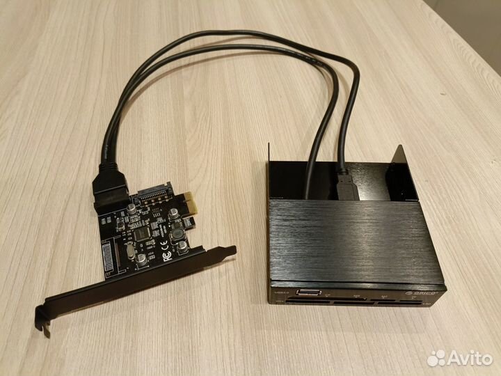 Контроллер USB3 - PCI-E + картридер Orico