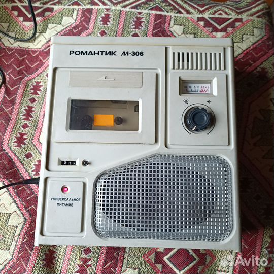 Кассетный магнитофон Романтик 306- 1989г