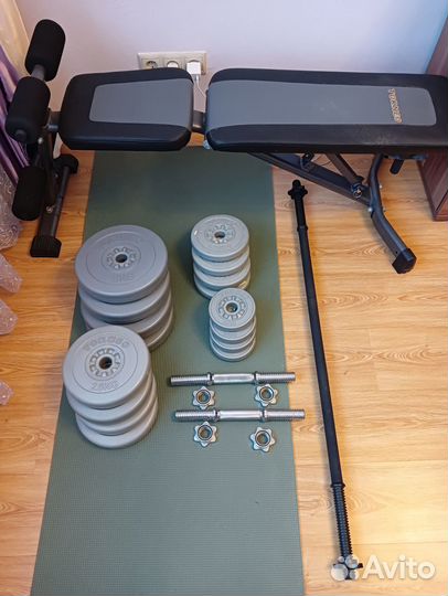 Спортивная скамья torneo в комплекте