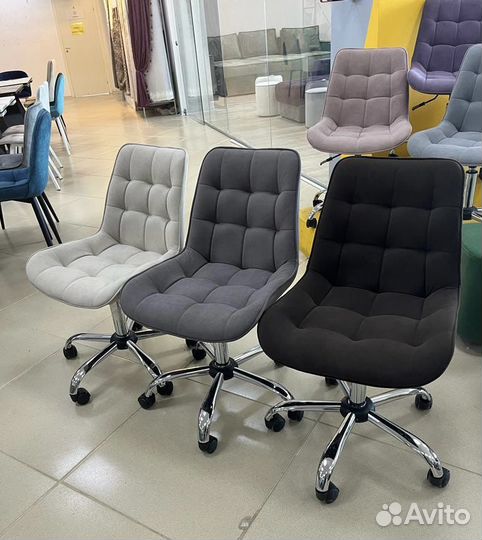 Компьютерное кресло велюр новое в наличии
