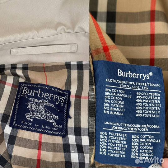 Burberry's оригинал тренч плащ винтаж y2k