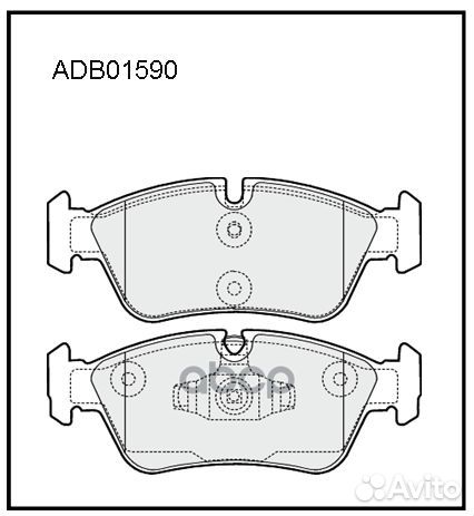 Колодки тормозные дисковые передние Allied Nipp
