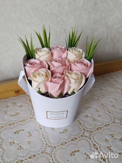 Букет из мыльных роз