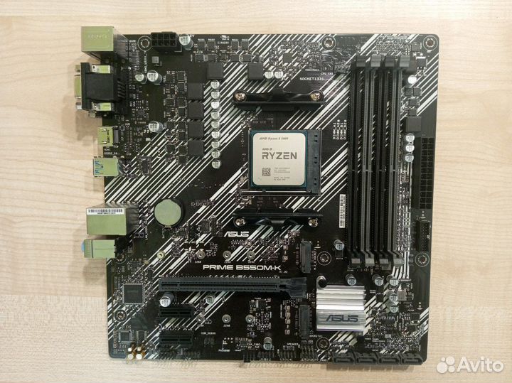 Комплект ryzen 5 5600 + asus b550