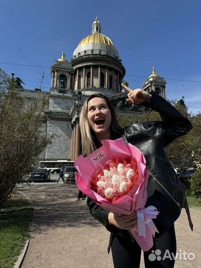 Букет из клубники в шоколаде на праздник