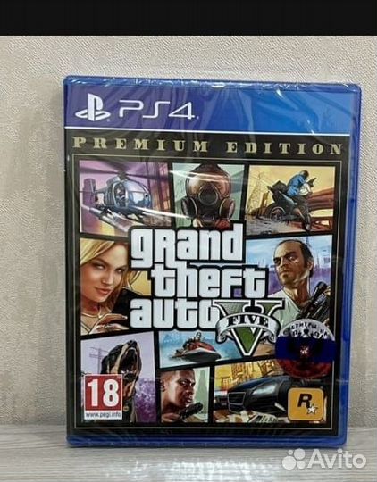 Диск на ps4 GTA5