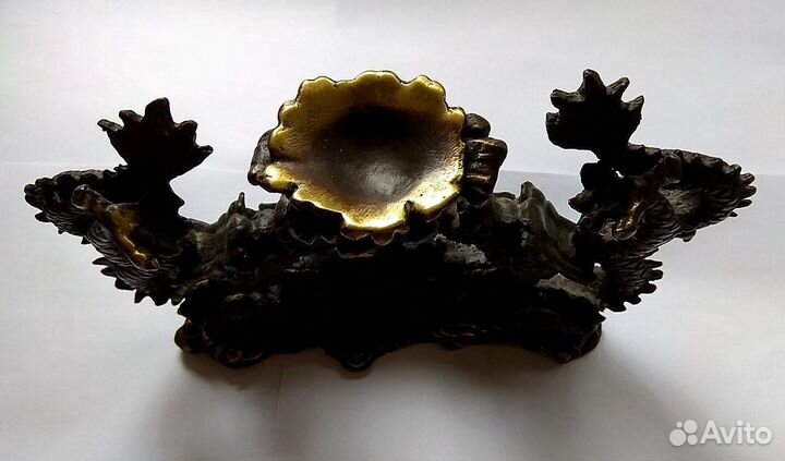 Два Дракона Статуэтка - Подсвечник Бронза RU*758