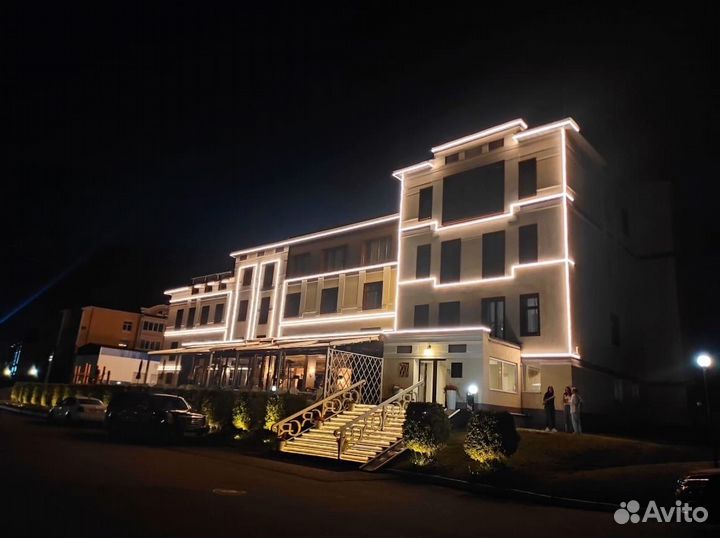 Освещение по контуру неоном