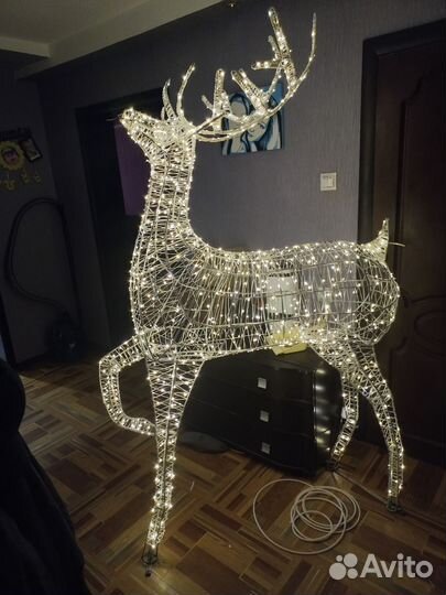 Новогодний олень из проволоки