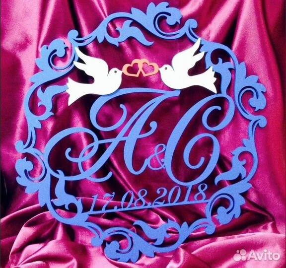 Монограмма на свадьбу (вензель)