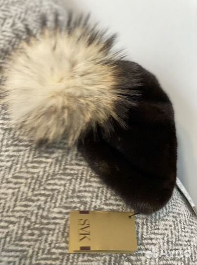 Шапка норковая женская новая