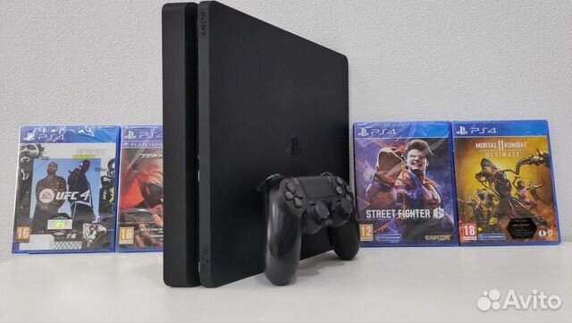 Sony PlayStation 4 Slim + 110 игр