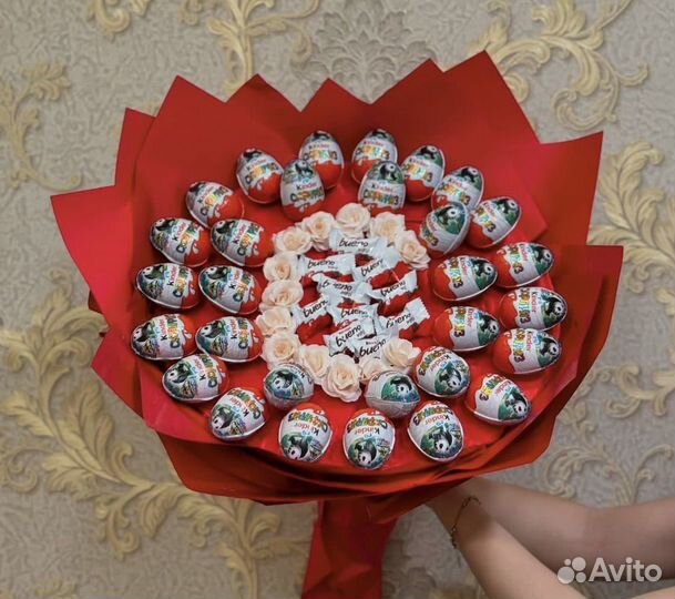 Сладкие букеты из конфет