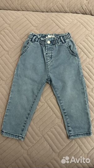 Джинсовая рубашка и джинсы zara