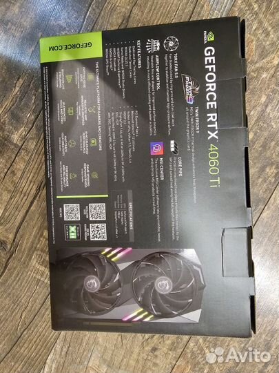 Видеокарта GeForce RTX 4060 Ti gaming X 16G