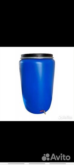 Бочка пластиковая с краном 220 л