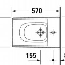 Биде подвесное Duravit