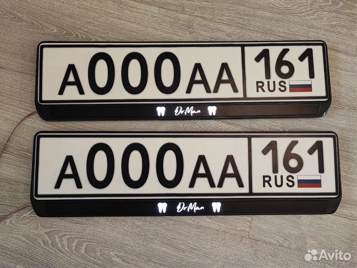 Премиум Лед рамки для номера