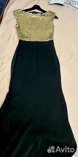 Вечернее платье с пайетками в пол