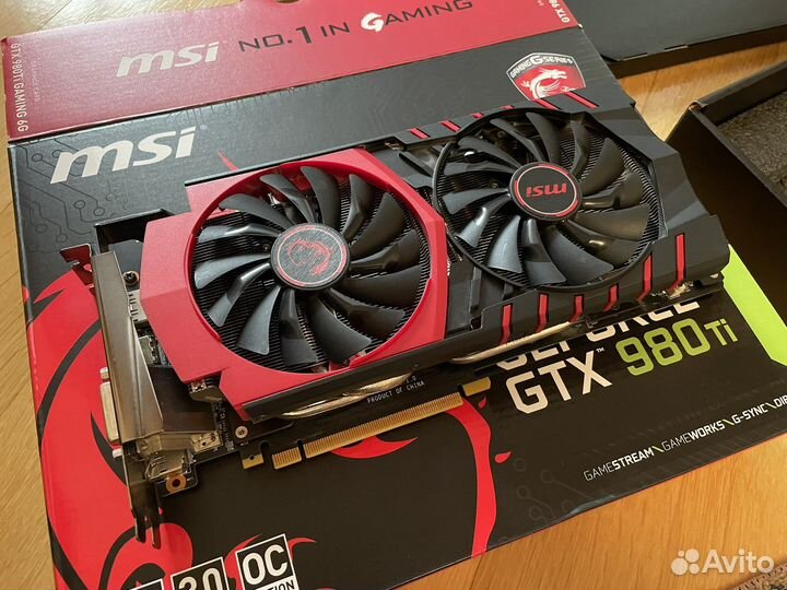 Видеокарта MSI gtx 980Ti gaming 6gb