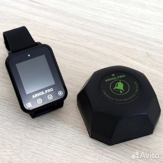 Кнопка вызова модель Бургер и пейджер на руку