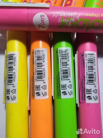 Тушь для ресниц и волос цветная 7days B.colour