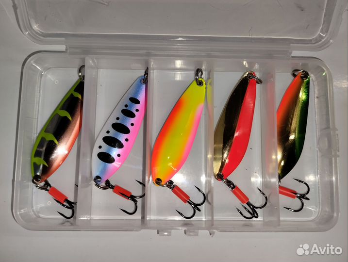 Набор блесен Smith BautisII 22гр, 5шт с крючками