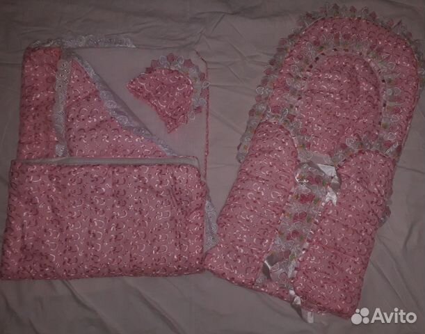 Детский конверт на выписку