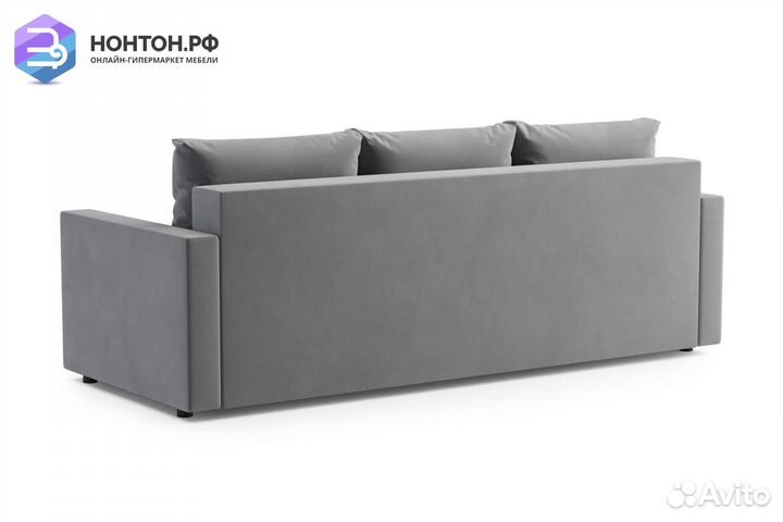 Диван еврокнижка Виена серый