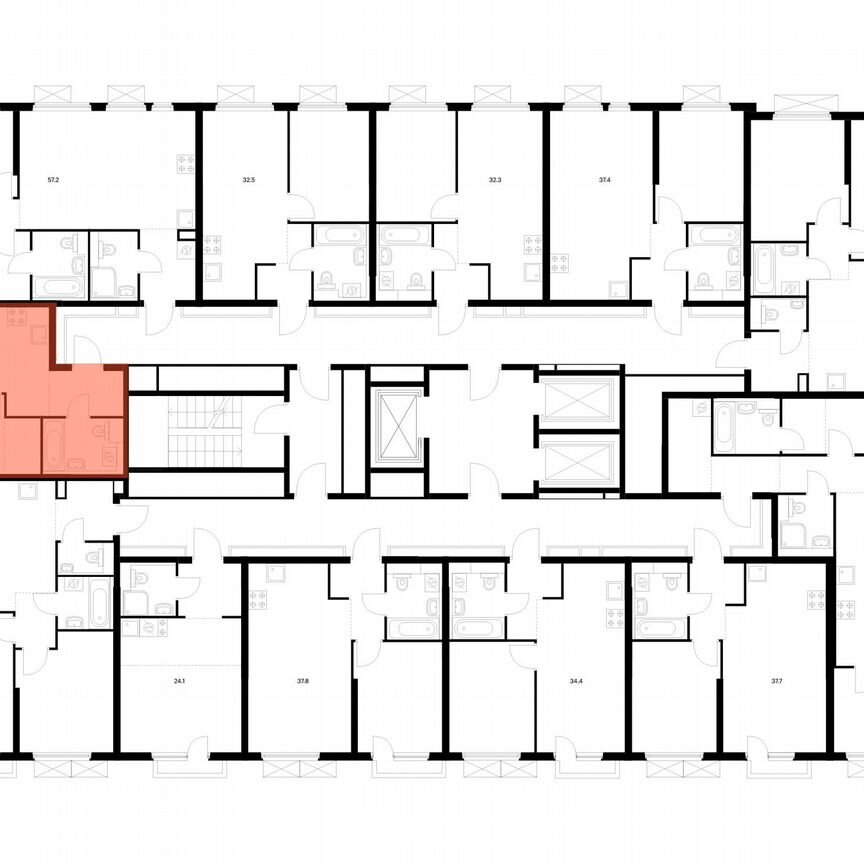 1-к. квартира, 33,9 м², 6/25 эт.