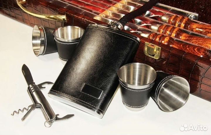 Подарочный набор шампуров в кейсе/ шашлычный набор