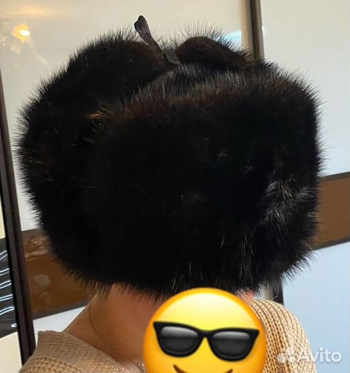 Шапка ушанка норковая