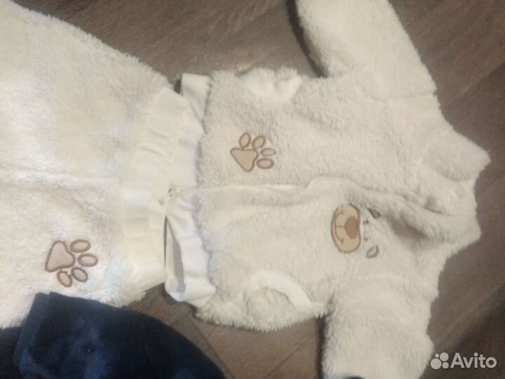 Костюм плюшевый пинетки