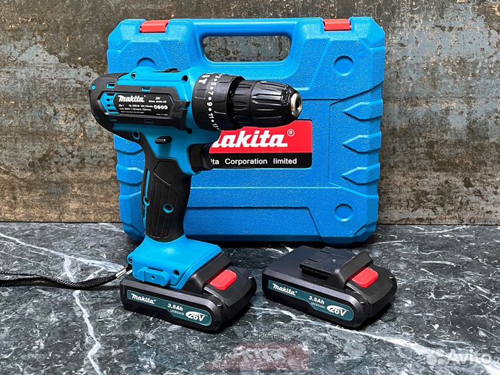 Аккумуляторная дрель шуруповерт makita 26V