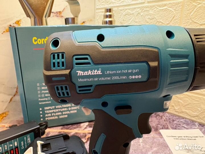 Фен строительный аккумуляторный makita 24v