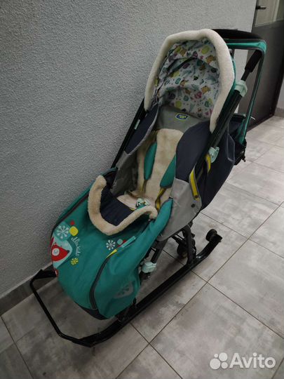 Детские санки коляска