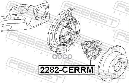 Ступица задняя 2282cerrm Febest