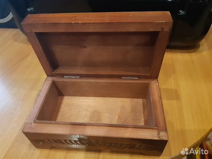 Деревянная резная шкатулка СССР